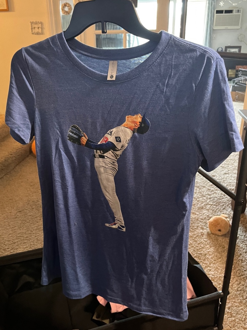 Blue Custom Yoshinobu Yamamoto Dodgers 2025 World Series “Last Out” tshirt
